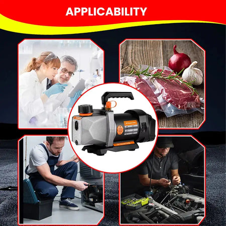 Cordless Vacuum Pump 7CFM 0.5HP For Refrigerator Vacuum 18V