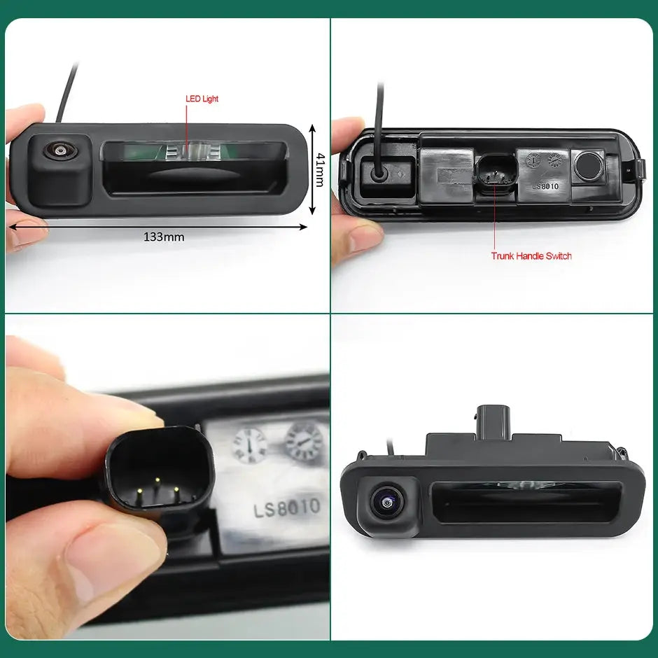 1080P AHD Trunk Handle Rear View Camera 170 Degree Wide Angle For Ford Focus MK3 C-Max by InterCyprus Trading Ltd