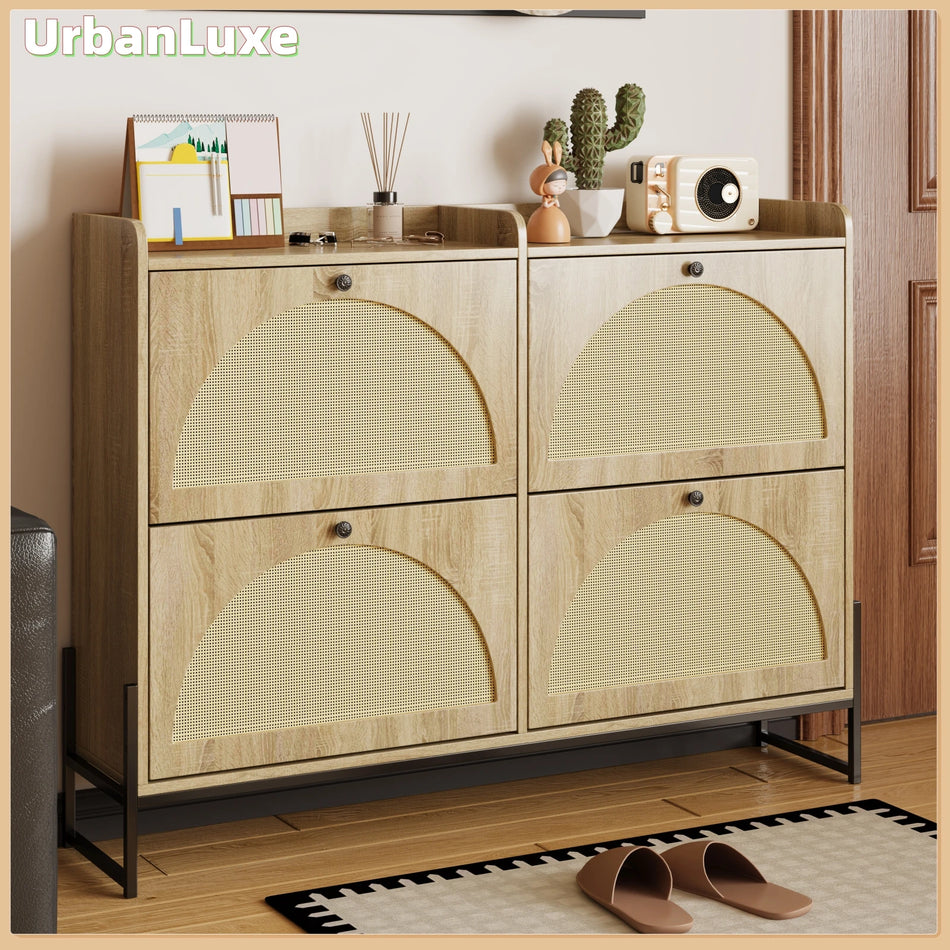 Αστικός Πολυτελής 4 Θήκες Ρυθμιζόμενη Στενή Ντουλάπα Παπουτσιών