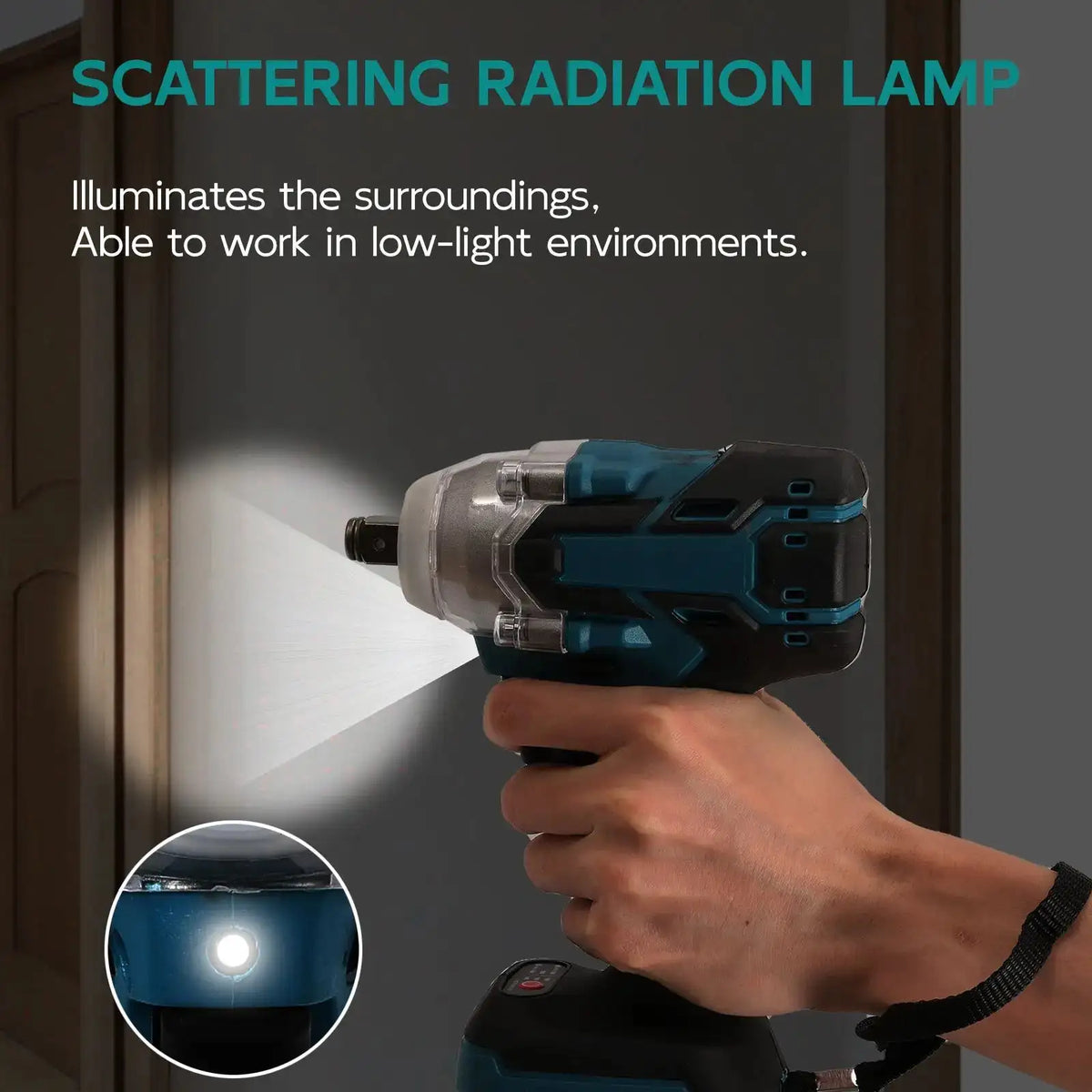 520 Nm Cordless Brushless Impact Driver for Makita 18V