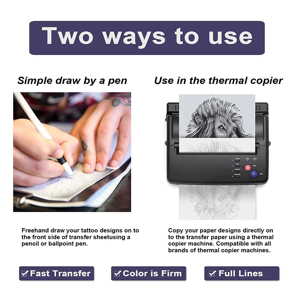 10/30/50pcs Tattoo Transfer Papers A4 Size &ndash; Thermal Paper