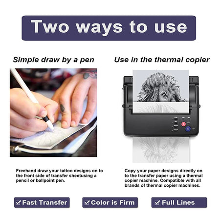 10/30/50pcs Tattoo Transfer Papers A4 Size &ndash; Thermal Paper