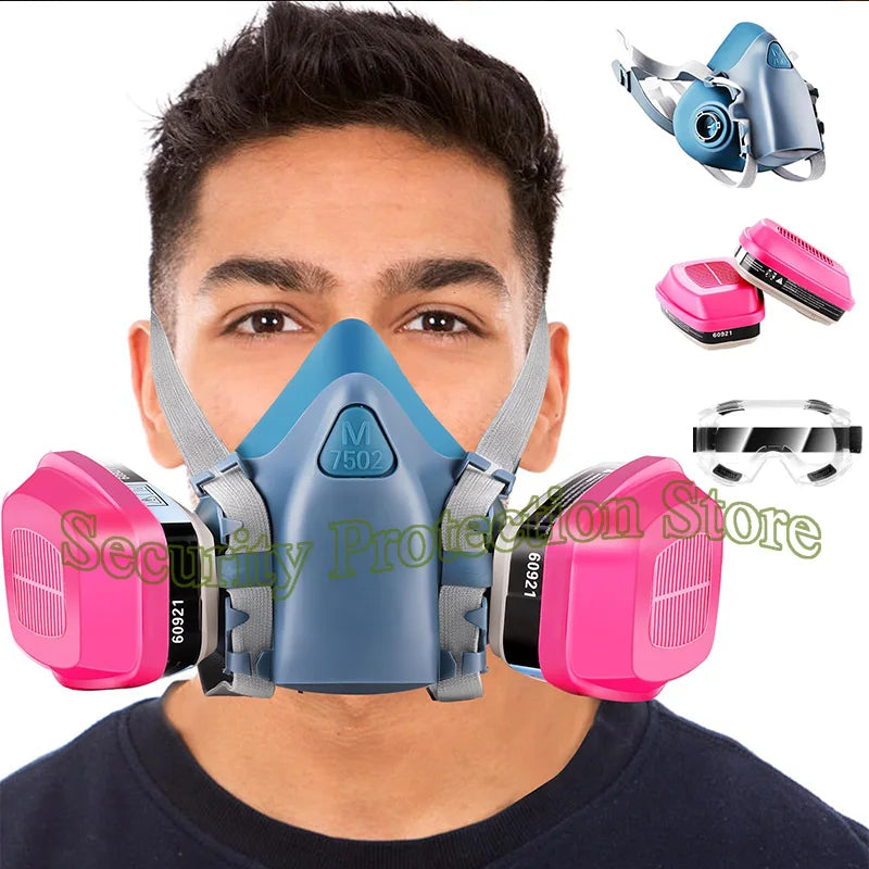 6800 Full Face Respirator Gas Mask &ndash; Exceptional Protection with Comfortable Fit 7502-60921-4in1