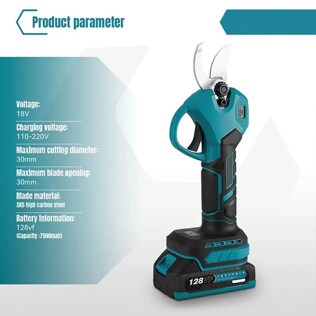 Brushless 18V Cordless Pruning Shears 2 Gear 30mm Makita