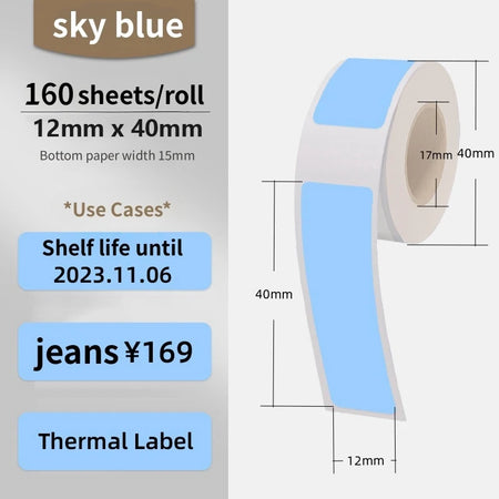 Label Maker With Paper Roll For Storage &ndash; UltraSlim blue1roll paper