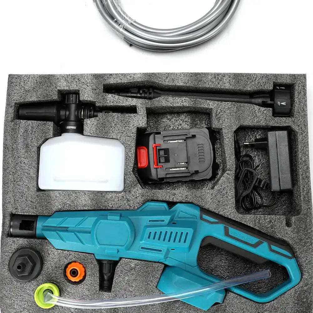 Cordless 200 Bar High Pressure Washer Car Wash Gun 3500W