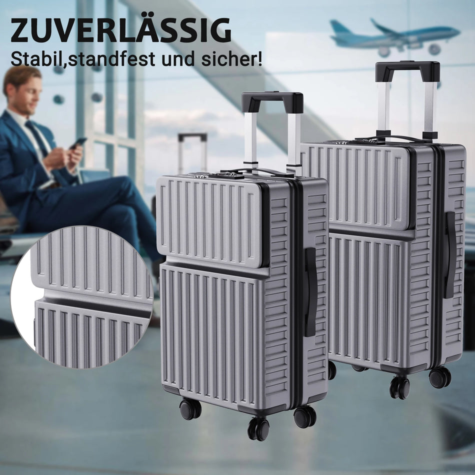 Urban Luxe Two Set 20 To 24 Inch Anti Theft Trolley Case