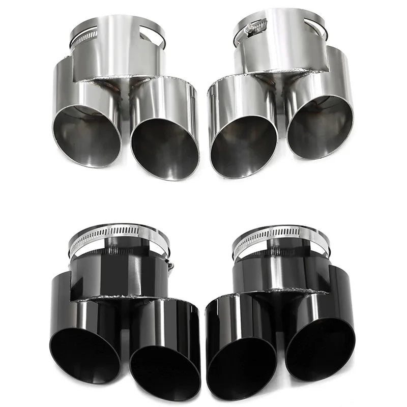 BMW G05 X5 X6 izplūdes caurule, nerūsējošā tērauda kvadrātveida izplūdes caurule, bez griešanas