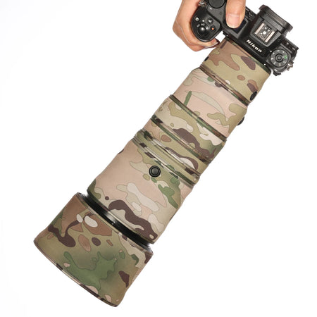 Camouflage Lens Coat for Nikon Z 180-600mm F5.6-6.3 VR - Waterproof &amp; Rainproof Desert / CHINA