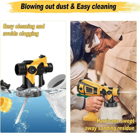1000W Electric Paint Sprayer 1400ml 4 Nozzles For Furniture