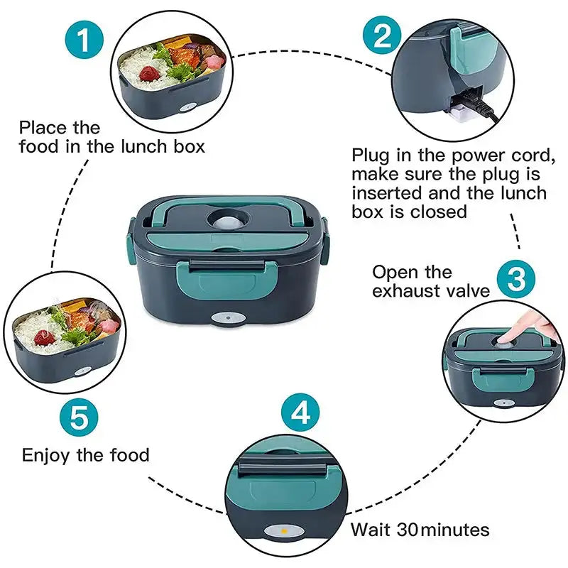 Betuyoo 2-in-1 Electric Lunch Box &ndash; Leak-Proof Warmer