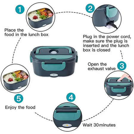 Betuyoo 2-in-1 Electric Lunch Box &ndash; Leak-Proof Warmer