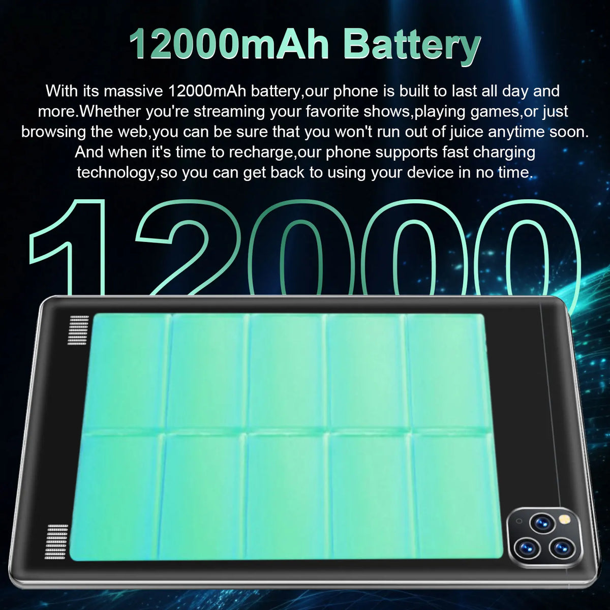2025 5G Tablet Android 13 10.36 16GB 1TB &ndash; All Day Battery
