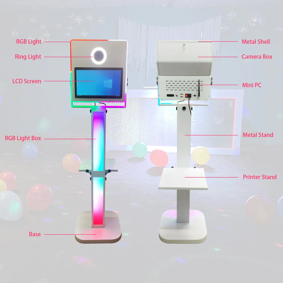 Burvju spogulis foto kabīne 15.6 collu skārienekrāna kiosks