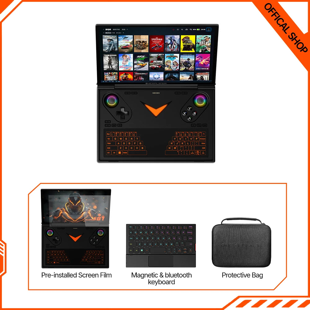 Onexplayer G1 AI HX 370 &ndash; Portable 8.8 Inch Handheld Gaming Laptop