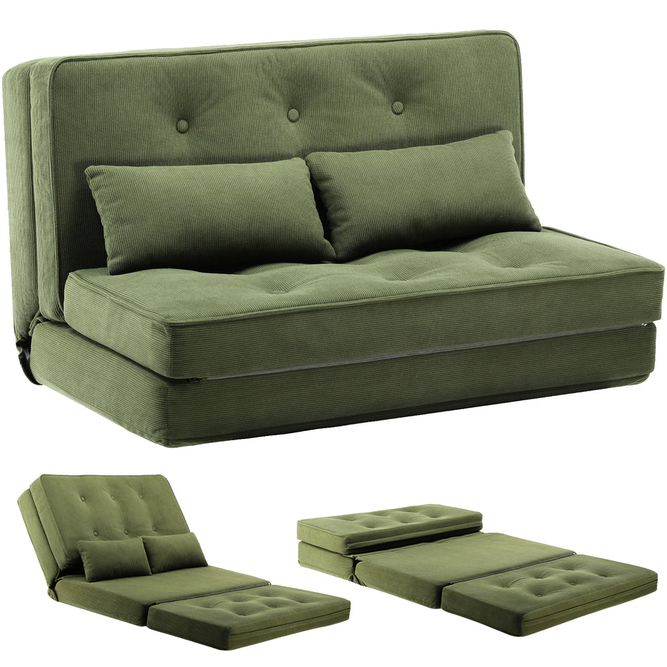 Comhoma Two Seater Sofa Bed With 6 Step Adjustable Backrest