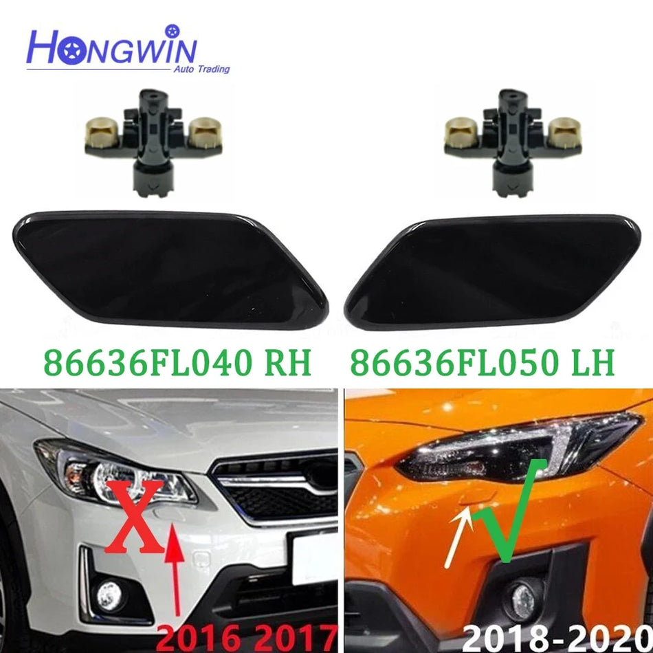 Scheinwerfer-Waschwasserdüsenabdeckung aus Kunststoff für Subaru XV Crosstrek 2018 2020