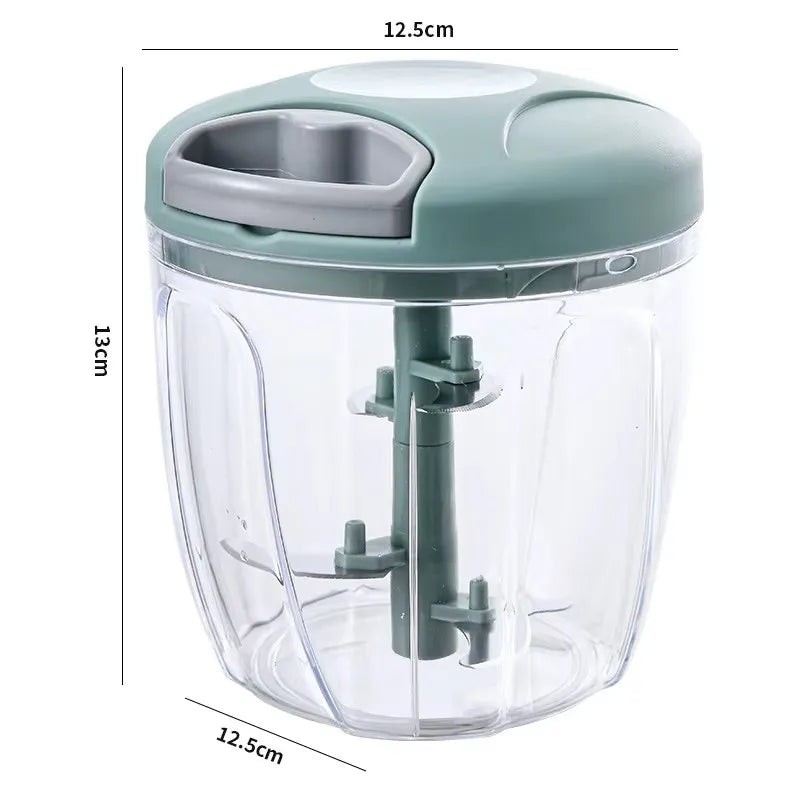 Manual Garlic Masher Hand Pull Kitchen Gadget - MODX L green