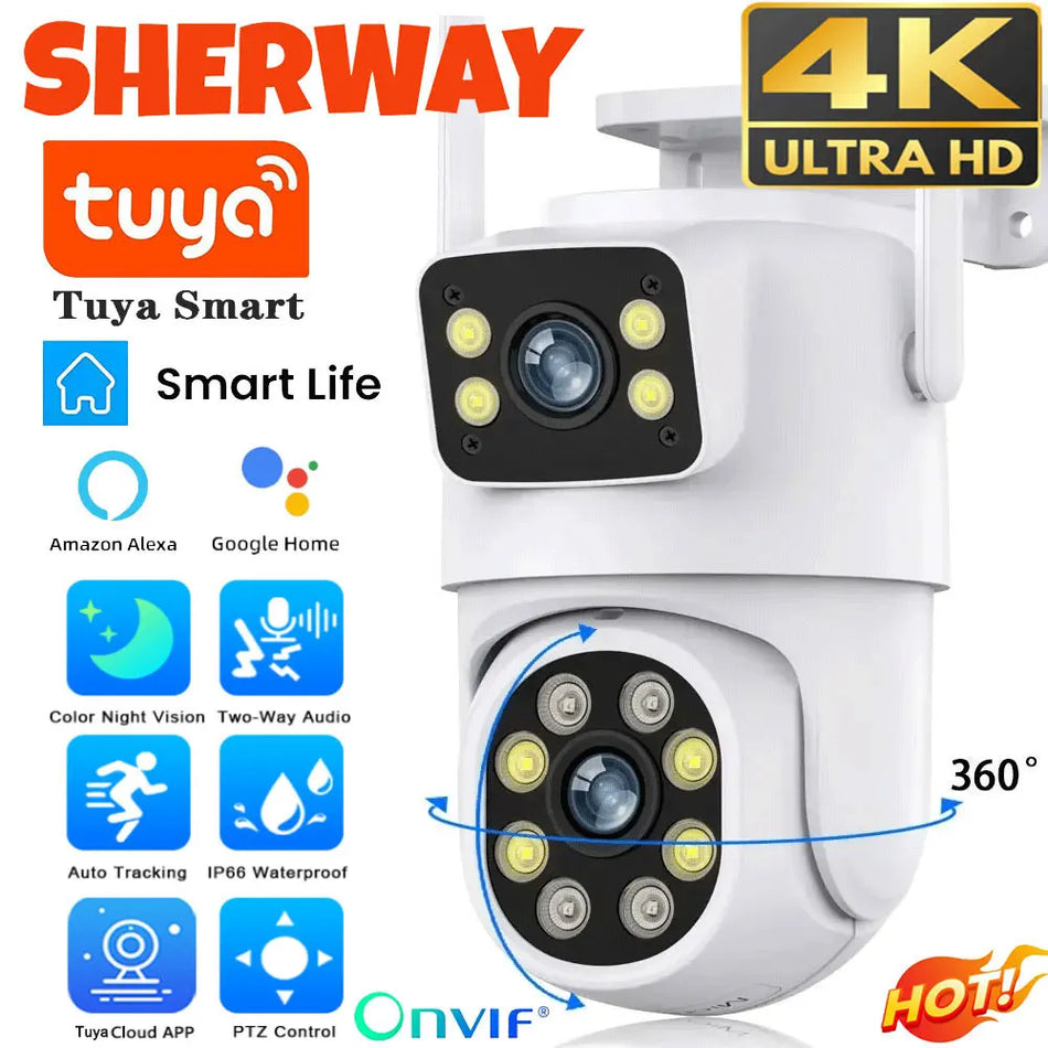 10MP Dual Lens Tuya Wifi Camera
