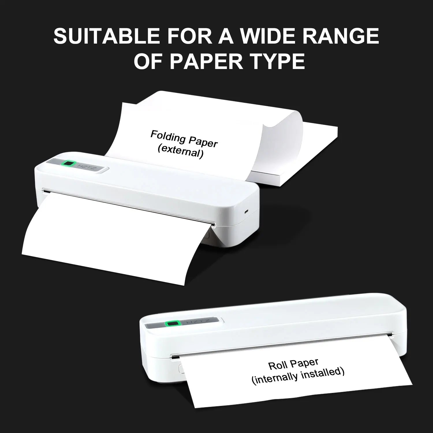 A4 Portable Wireless Inkless Thermal Printer - Bluetooth