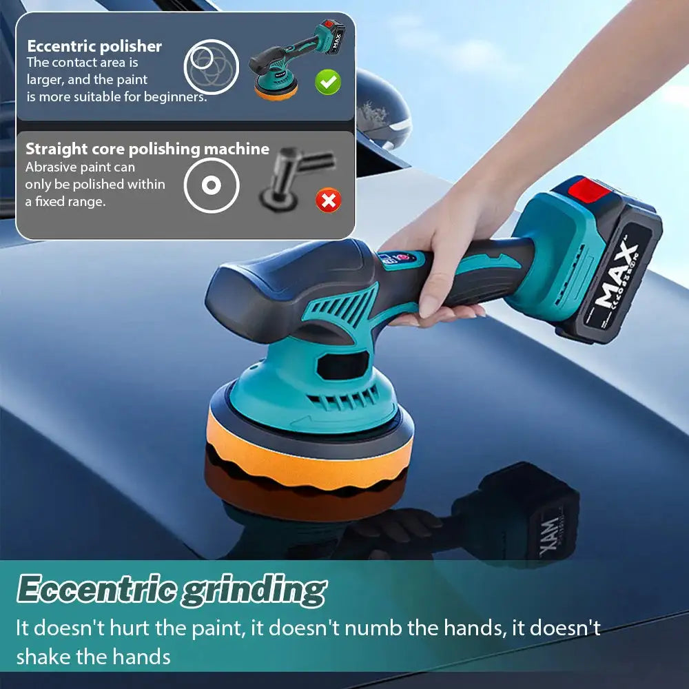 Cordless Car Polisher 1000W 8 Speed Makita 18V Battery