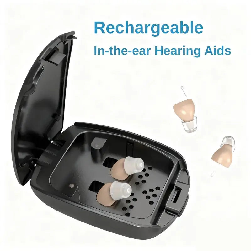 Aparat auditiv invizibil reîncărcabil în ureche C220 cu anulare a zgomotului pentru pierderea ușoară până la moderată a auzului