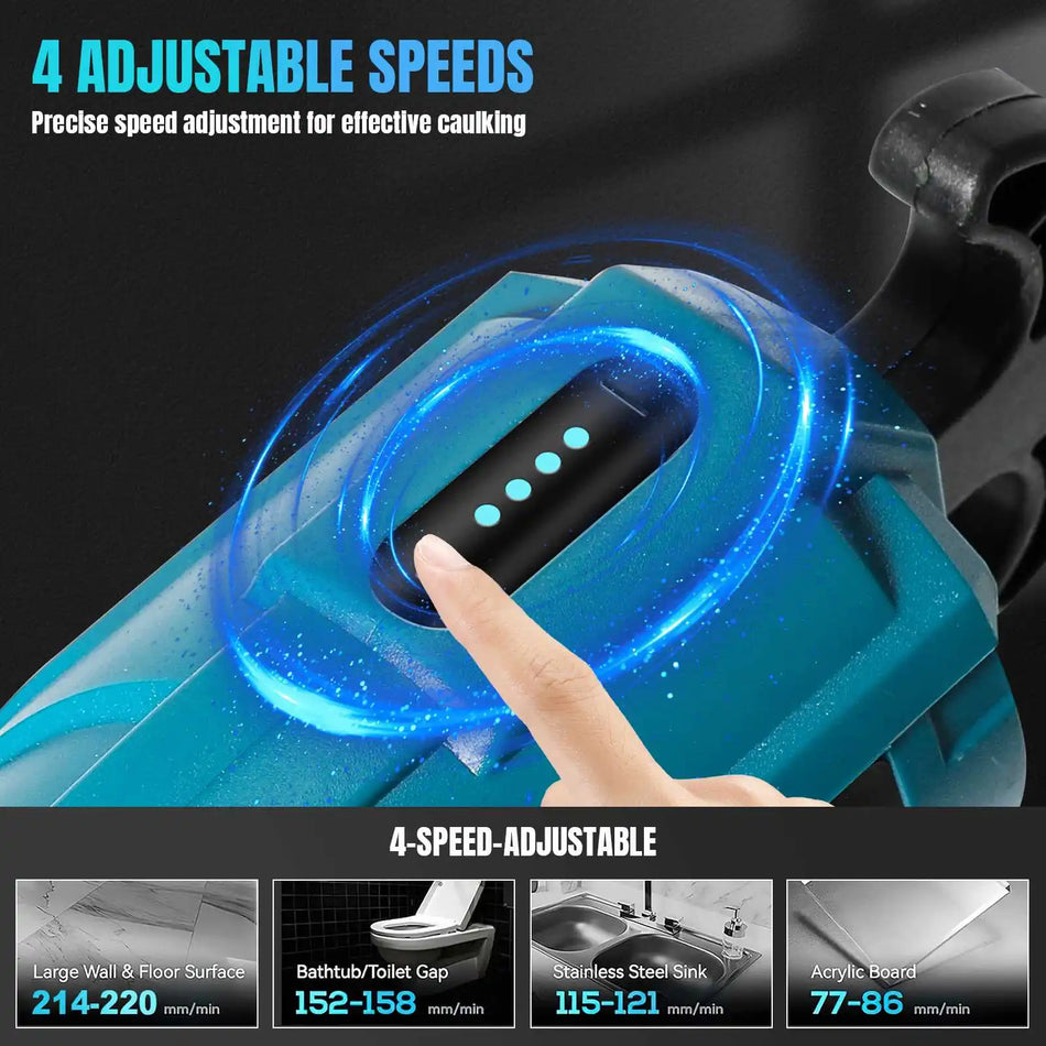 Belaidė Stiklo Klijų Sandarinimo Pistoletas Keturi Greičiai Makita 18V