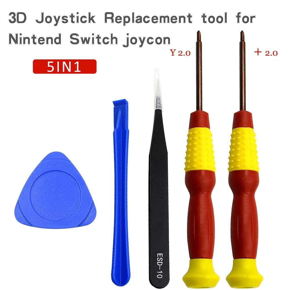 25-in-1 Joycon Joystick Replacement Kit for Nintendo Switch - Ultimate Repair Solution 5in1