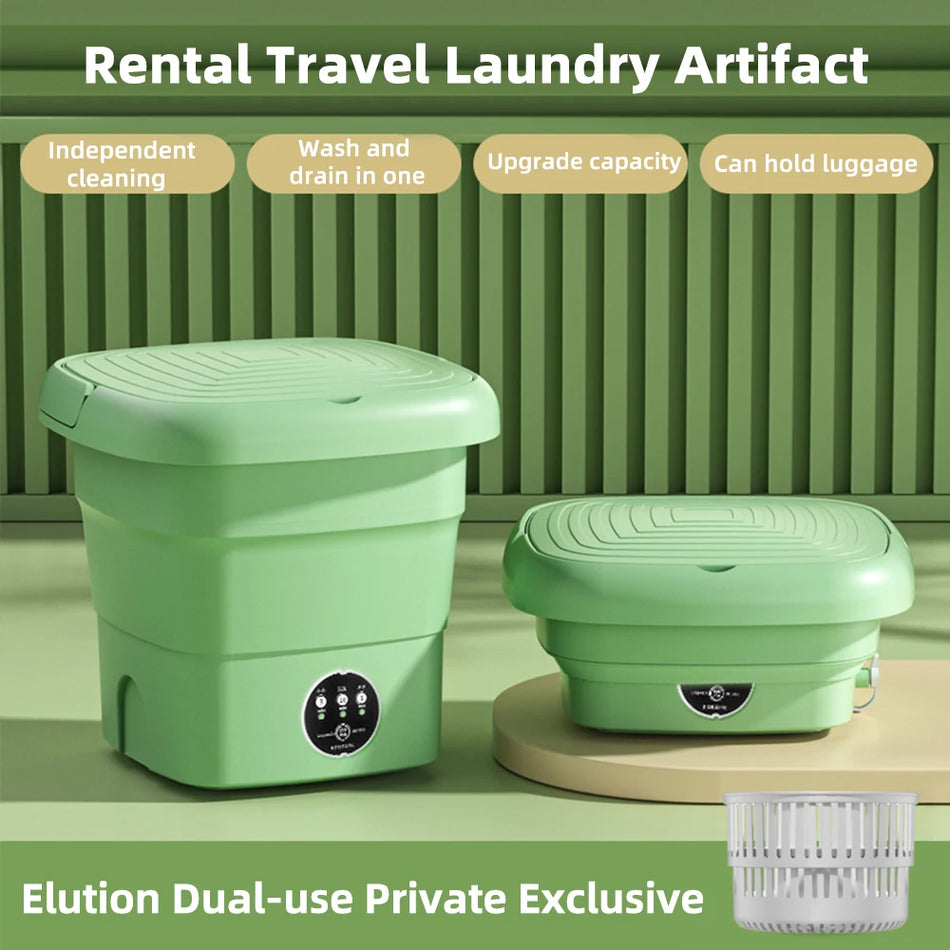 Lavadora Plegable Mini de 4.5L – Ultra Compacta para Viajes