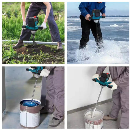 Brushless Cordless Concrete Mixer 6 Speed For Makita 18V