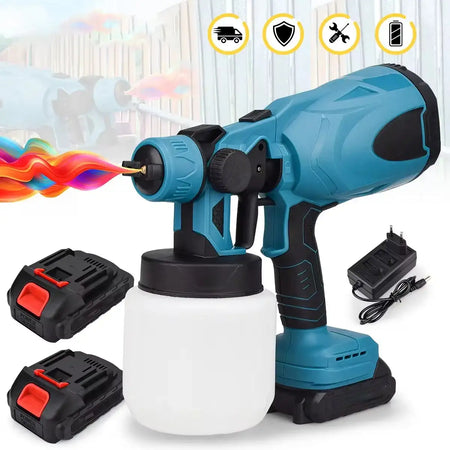 Cordless HVLP Paint Sprayer 800ML Cup Makita 18V Battery With 2XBattery / Poland