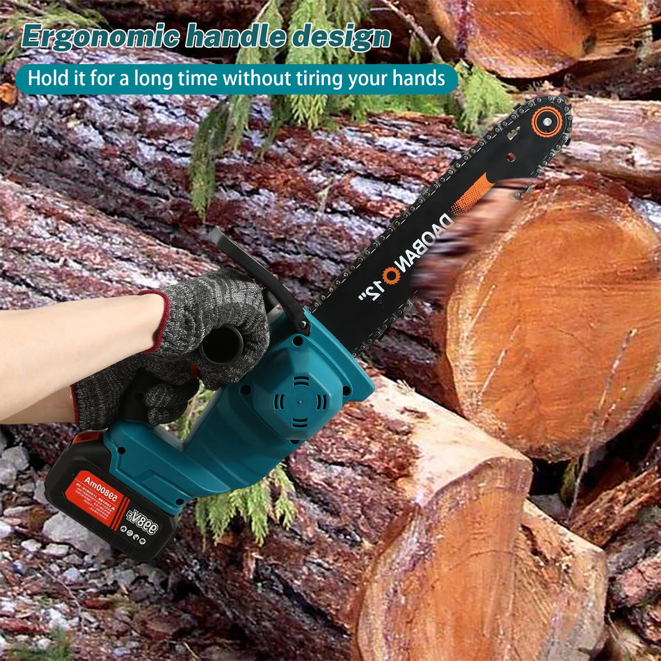 Ferăstrău cu lanț fără perii de 3000W, 12 inch – Compatibil cu Makita 18V