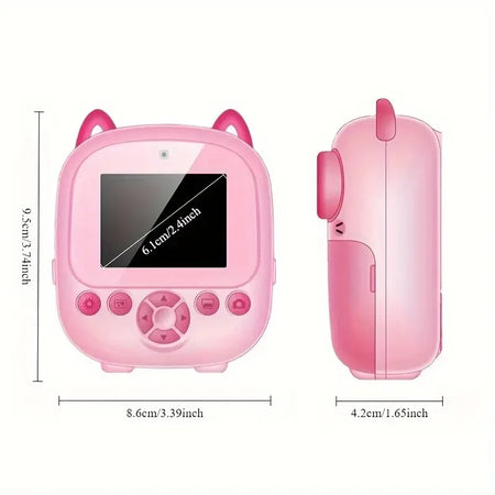 Instant Print Camera With Video Recording - 2.8in Screen