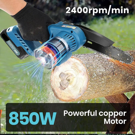 6 Inch Mini Cordless Chainsaw For Pruning Power 21V 850W