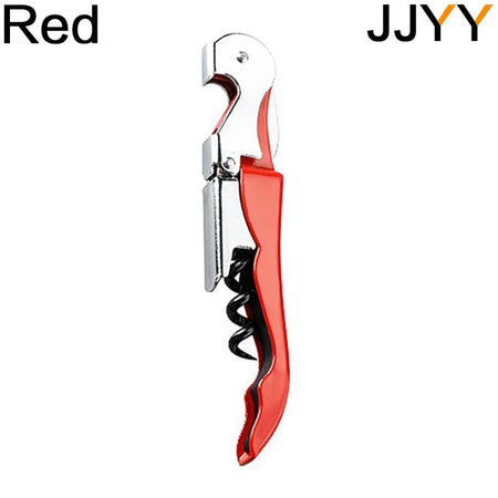 Creative Stainless Steel Wine and Beer Bottle Opener with ABS Handle Red