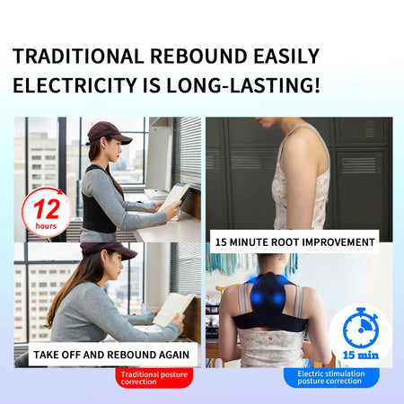 Microcurrent Posture Device For Back Massage - Back Relief