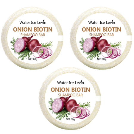 Onion and Biotin Shampoo Soap &ndash; Moisturizing and Smoothing Formula C(60g)3Pcs