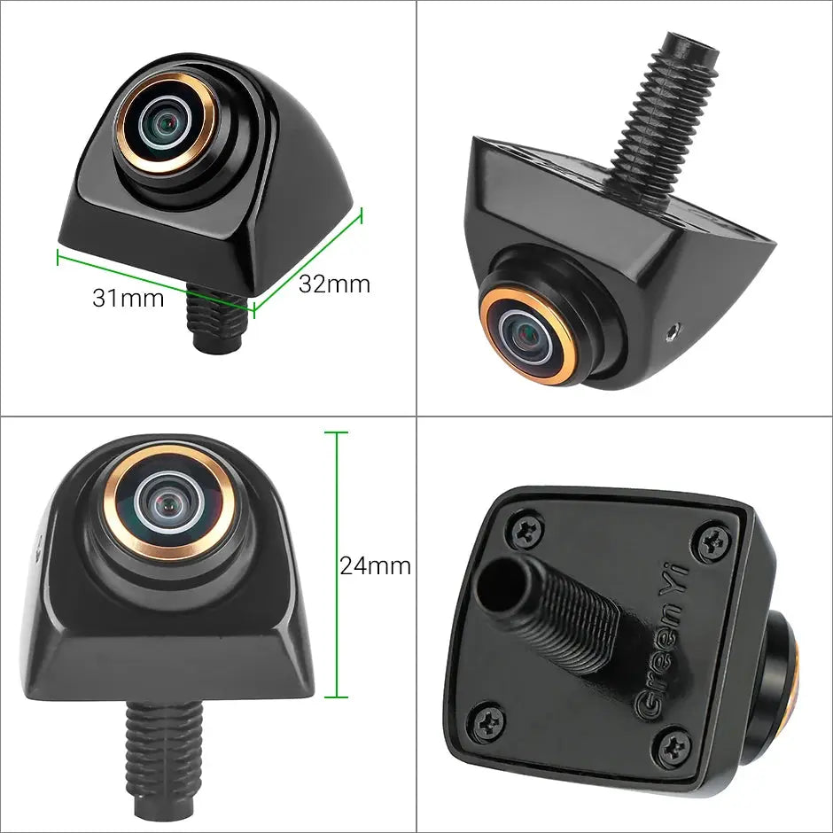 GreenYi 360° Adjustable Front/Backup Camera, Fish Eye Lens OEM Mini Style, Side/Rear View Camera Night Vision Waterproof by InterCyprus Trading Ltd