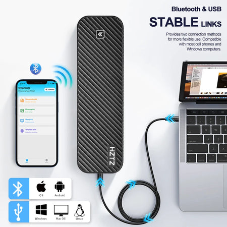 A4 Portable Inkless Printer &ndash; Bluetooth Wireless Printing