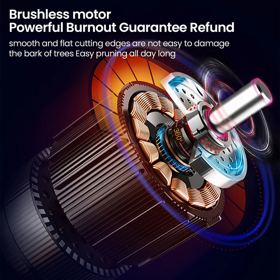 Podadora Sem Fios Sem Escovas de 600W para Frutíferas e Bonsai