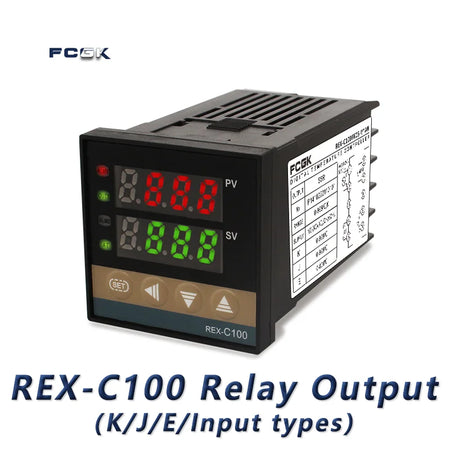 REX-C100 PID Temperature Controller &ndash; Accurate 400 Degree Control C100 Relay Output / 100-240V / CHINA