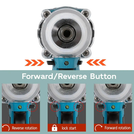 520 Nm Cordless Brushless Impact Driver for Makita 18V