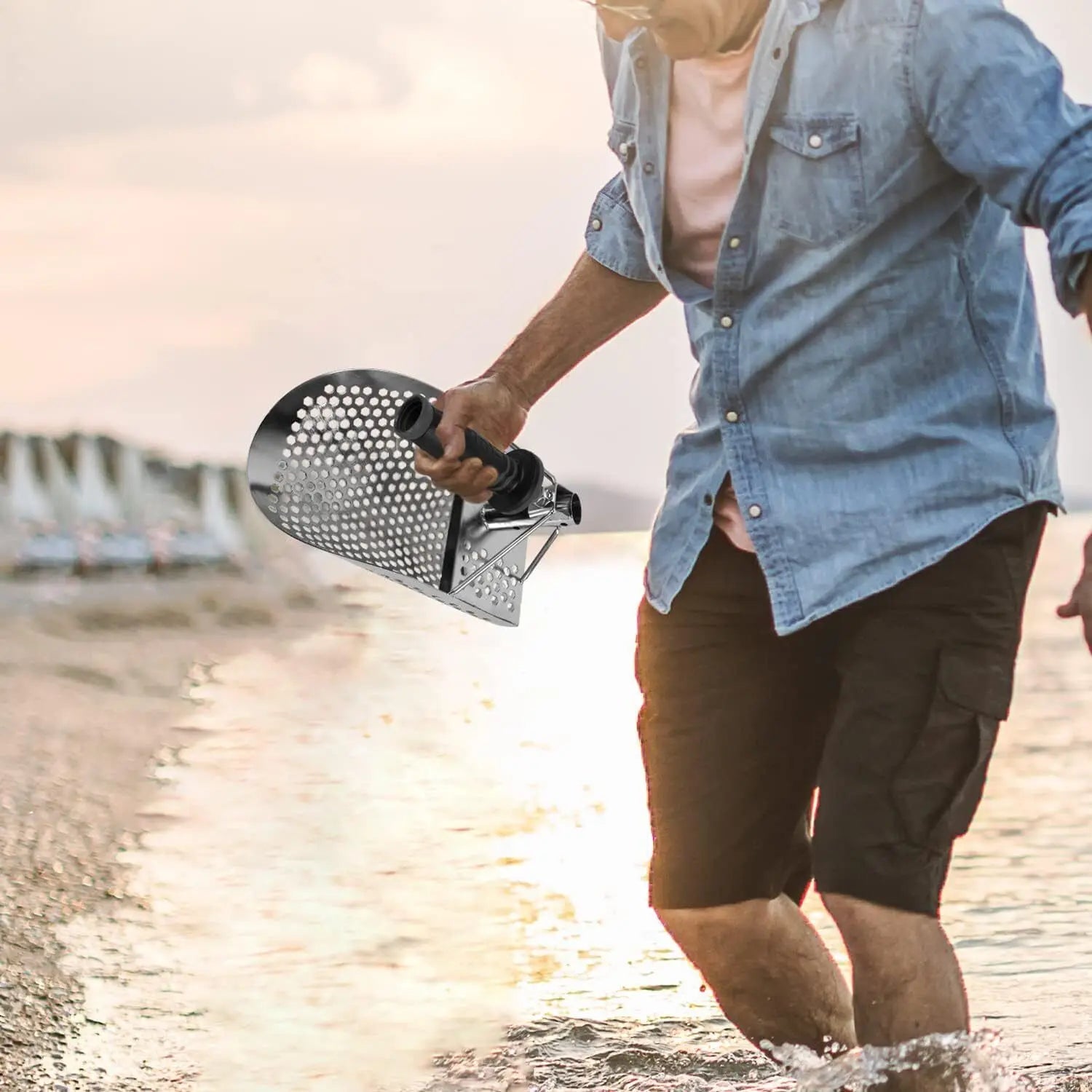 Beach Sand Scoop Shovel &ndash; Stainless Steel Construction