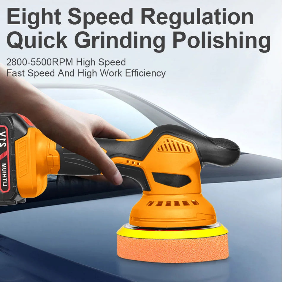 Polidor de Carro Sem Fios 21V 6 Velocidades 2800 6000 RPM Liga