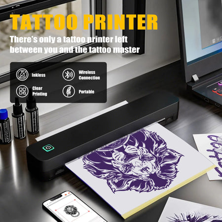 Wireless Portable 8-Inch Tattoo Printer &ndash; Bluetooth Enabled