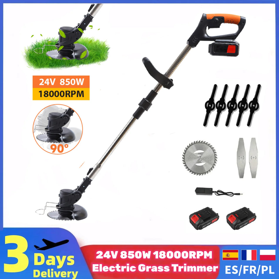 18000PRM Cordless Grass Trimmer 850W – Ultra Fast Cutting