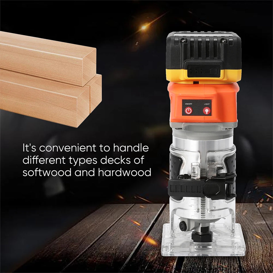 Brushless Cordless Router Trimmer For Woodworking 20V