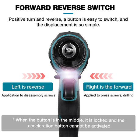 3 In 1 Impact Drill Hammer Screwdriver 520 Nm 4000 RPM