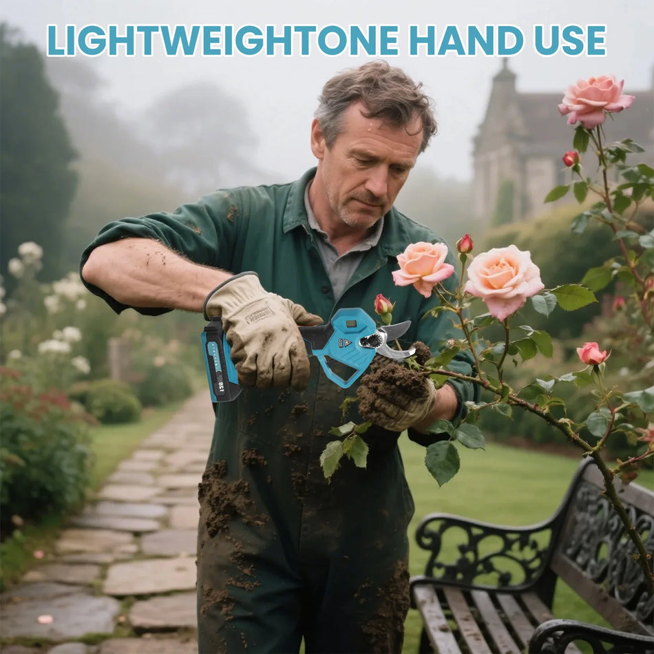 Podadora Elétrica Sem Escovas 30mm Tesoura de Poda Sem Fios 18V