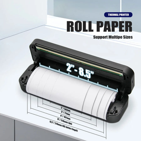 A4 Inkless Thermal Printer &ndash; Bluetooth Android iOS Friendly